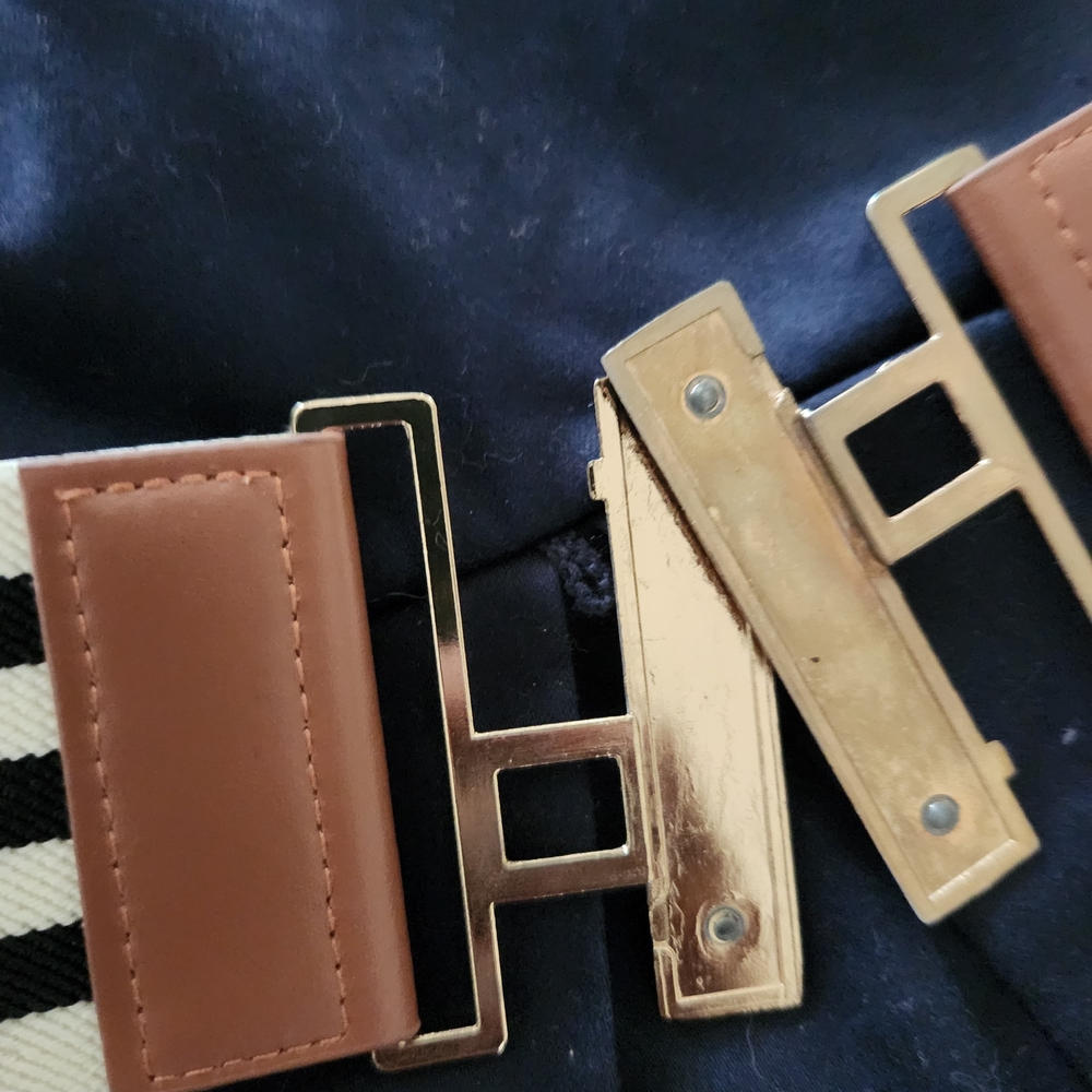 Stylish Brown and Gold Women's Belt Bag